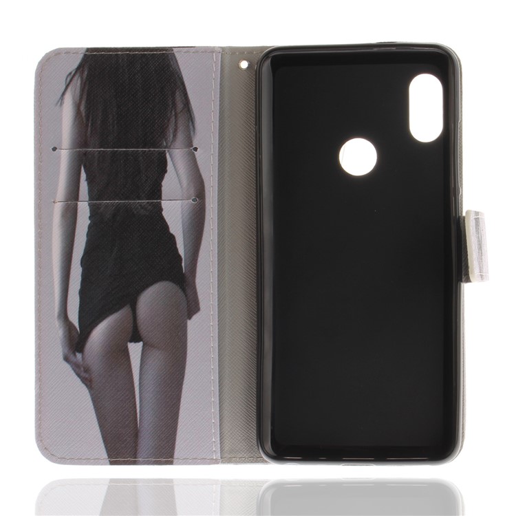 Pattern Printing Wallet Stand PU Leather Cover for Xiaomi Redmi Note 5 Pro (Dual Camera) / Redmi Note 5 (China) - Hot Girl-8