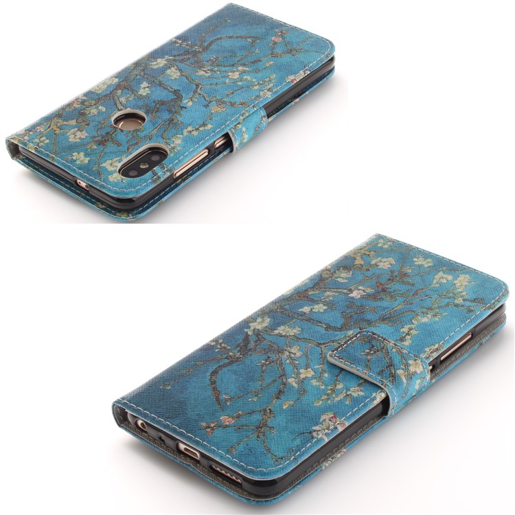 Pattern Printing PU Leather Wallet Stand Folio Phone Case for Xiaomi Redmi Note 5 Pro (Dual Camera) / Redmi Note 5 (China) - Wintersweet-4