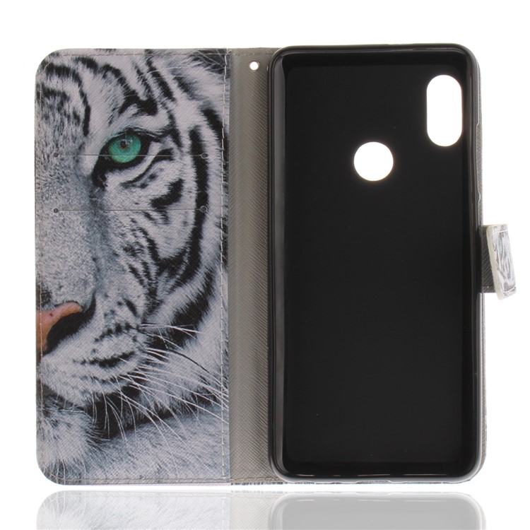 For Xiaomi Redmi Note 5 Pro (Dual Camera) / Redmi Note 5 (China) Patterned Leather Wallet Stand Case Cover - Tiger Pattern-8