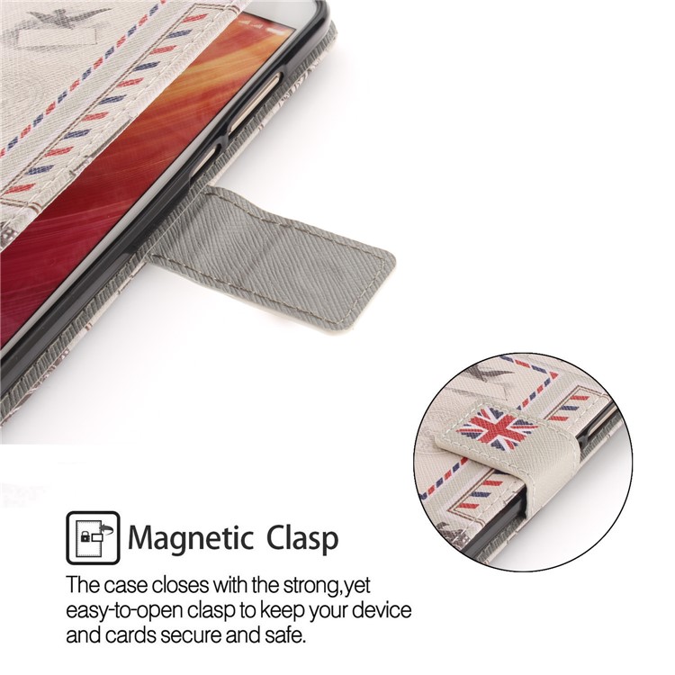 Pattern Printing Leather Stand Wallet Protective Casing with Card Slots for Xiaomi Redmi Note 5A Prime / Redmi Y1 (India) - UK Flag-6