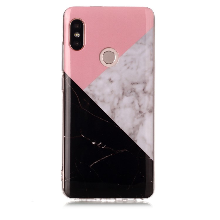 Marble Pattern IMD TPU Case for Xiaomi Redmi Note 5 Pro (Dual Camera) / Redmi Note 5 (China) - Pink / White / Black-2