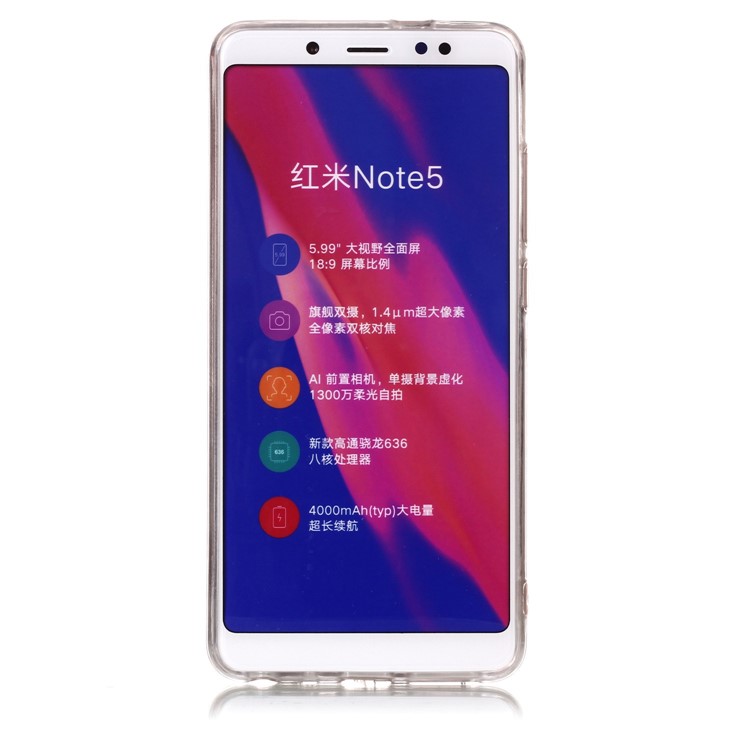 Marble Pattern IMD TPU Case for Xiaomi Redmi Note 5 Pro (Dual Camera) / Redmi Note 5 (China) - Pink / White / Black-3