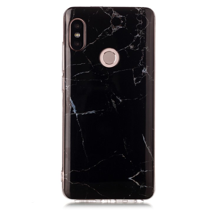 Marble Pattern IMD TPU Cover for Xiaomi Redmi Note 5 Pro (Dual Camera) / Redmi Note 5 (China) - Black-2