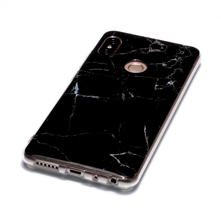 Marble Pattern IMD TPU Cover for Xiaomi Redmi Note 5 Pro (Dual Camera) / Redmi Note 5 (China) - Black-3