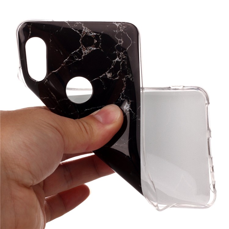 Marble Pattern IMD TPU Cover for Xiaomi Redmi Note 5 Pro (Dual Camera) / Redmi Note 5 (China) - Black-4