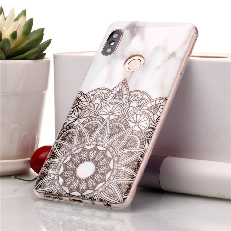 Marble Pattern IMD TPU Mobile Phone Shell for Xiaomi Redmi Note 5 Pro (Dual Camera) / Redmi Note 5 (China) - Mandala Pattern-1