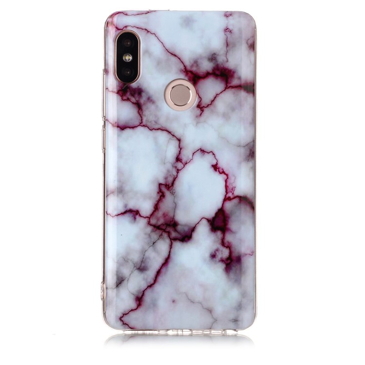 Marble Pattern IMD TPU Back Cover for Xiaomi Redmi Note 5 Pro (Dual Camera) / Redmi Note 5 (China) - Purple-2