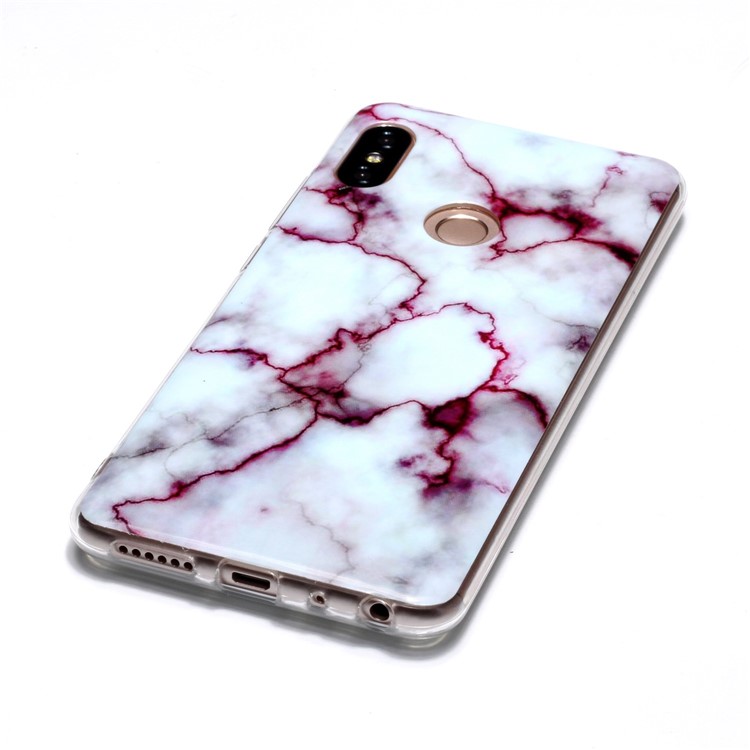 Marble Pattern IMD TPU Back Cover for Xiaomi Redmi Note 5 Pro (Dual Camera) / Redmi Note 5 (China) - Purple-3