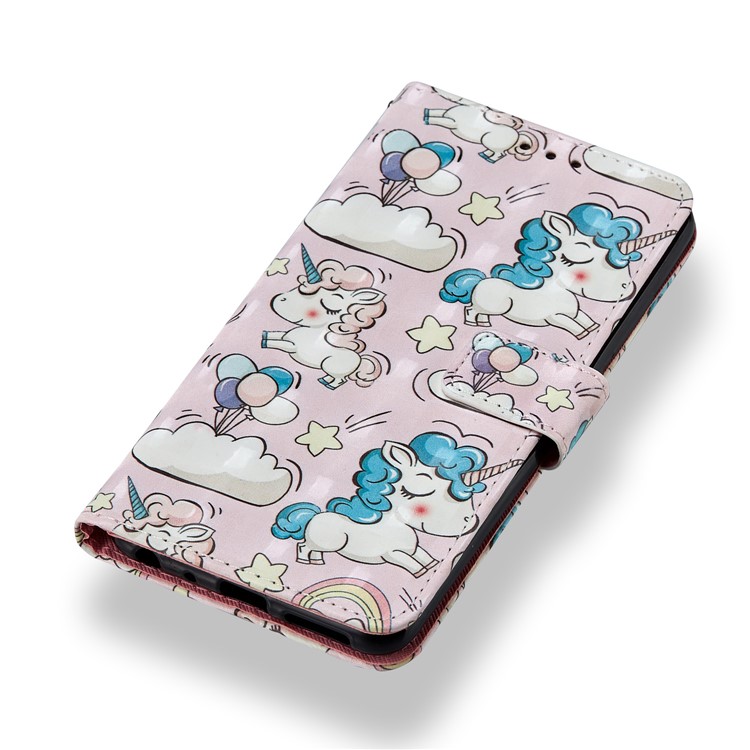 Pattern Printing Leather Wallet Shell for Xiaomi Redmi Note 5 Pro (Dual Camera) / Redmi Note 5 (China) - Unicorn-4