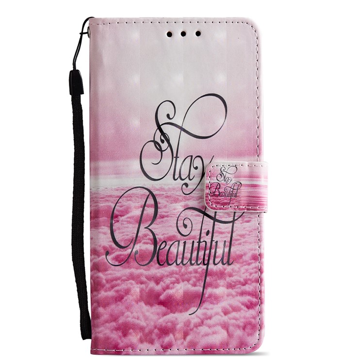 Pattern Printing Leather Card Holder Case for Xiaomi Redmi Note 5 Pro (Dual Camera) / Redmi Note 5 (China) - Stay Beautiful-2