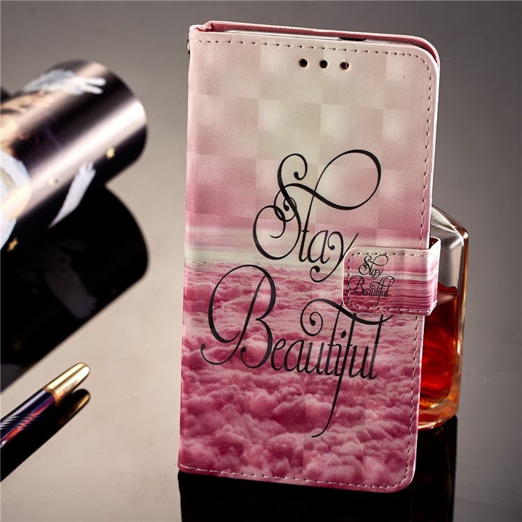 Pattern Printing Leather Card Holder Case for Xiaomi Redmi Note 5 Pro (Dual Camera) / Redmi Note 5 (China) - Stay Beautiful-7