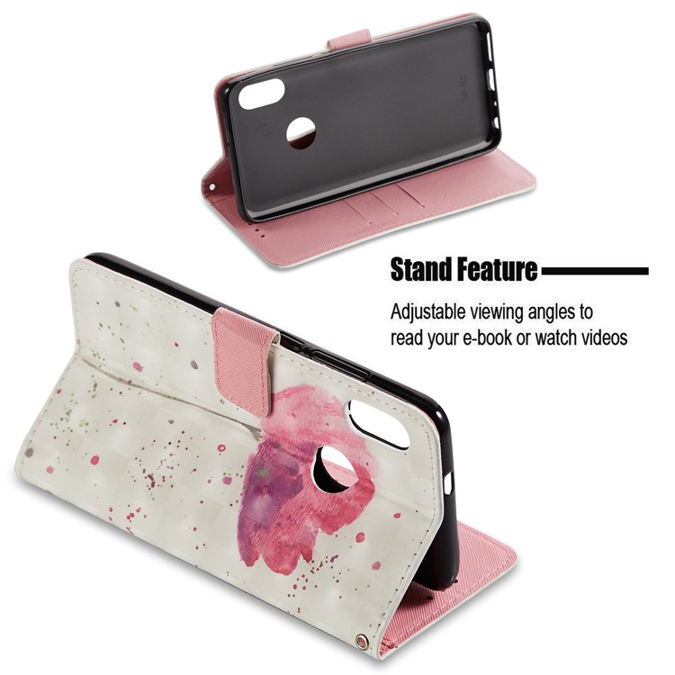 Pattern Printing PU Leather Wallet Case for Xiaomi Redmi Note 5 Pro (Dual Camera) / Redmi Note 5 (China) - Vivid Flower-3