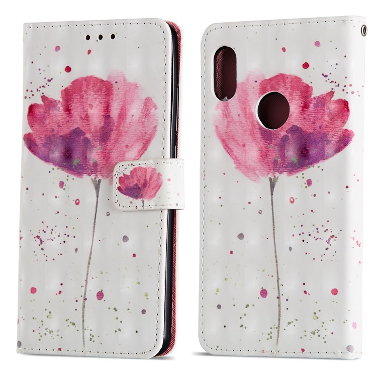 Pattern Printing PU Leather Wallet Case for Xiaomi Redmi Note 5 Pro (Dual Camera) / Redmi Note 5 (China) - Vivid Flower-8