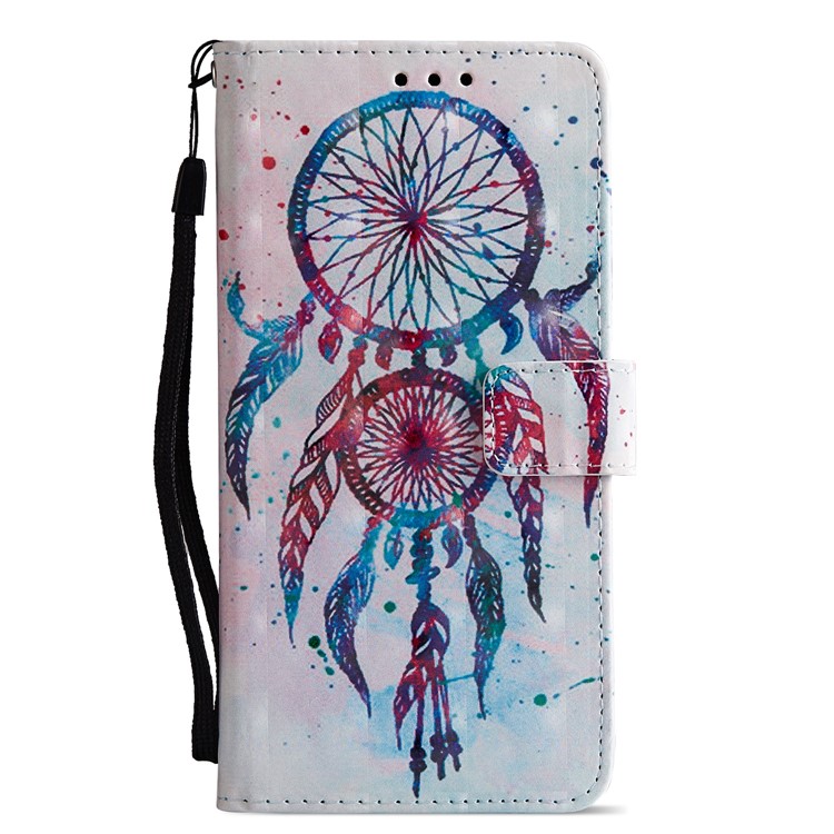 Pattern Printing Leather Wallet Phone Case for Xiaomi Redmi Note 5 Pro (Dual Camera) / Redmi Note 5 (China) - Dream Catcher-2