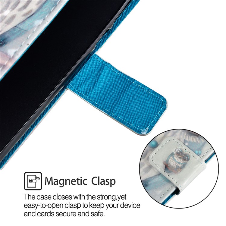 Pattern Printing Stand Leather Wallet Case for Xiaomi Redmi Note 5 Pro (Dual Camera) / Redmi Note 5 (China) - Owl Pattern-6