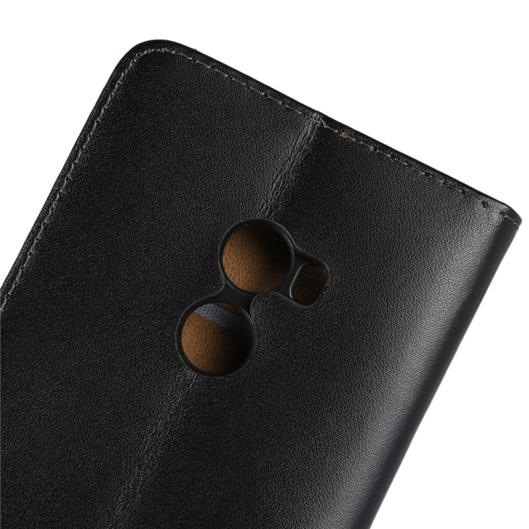 Split Leather Wallet Stand Mobile Phone Case Cover Shell for Xiaomi Mi Mix 2 - Black-9
