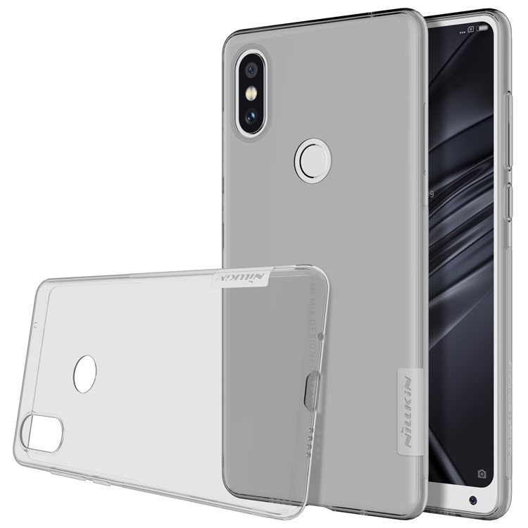NILLKIN Nature 0.6mm Soft TPU Mobile Phone Case for Xiaomi Mi Mix 2s - Grey-TVC-Mall.com