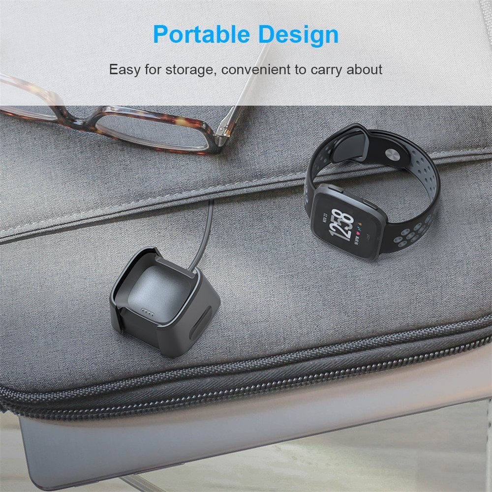 USB Charging Cable Cradle Station for Fitbit Versa Smart Watch-4