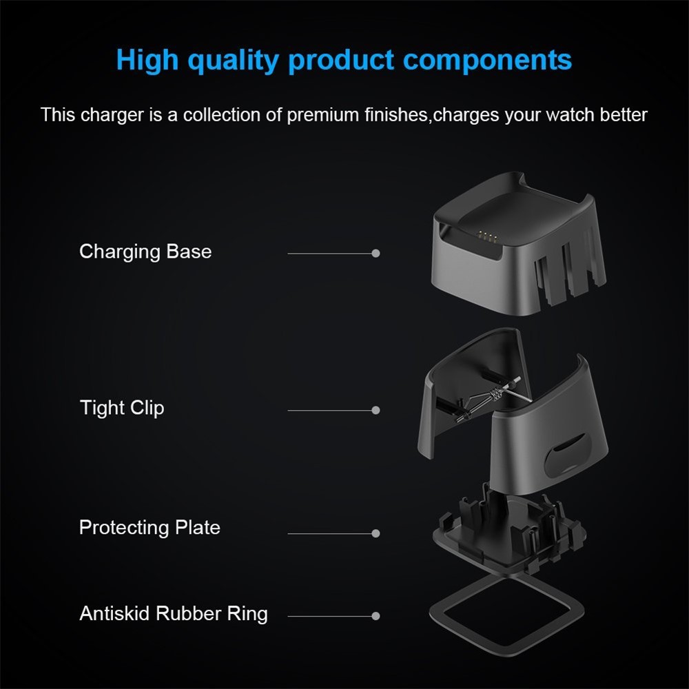 USB Charging Cable Cradle Station for Fitbit Versa Smart Watch-5