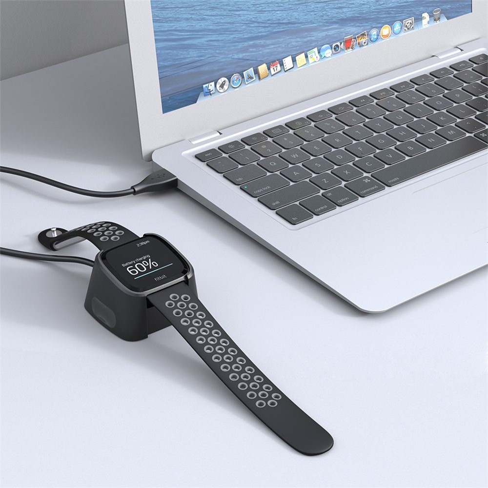 USB Charging Cable Cradle Station for Fitbit Versa Smart Watch-6
