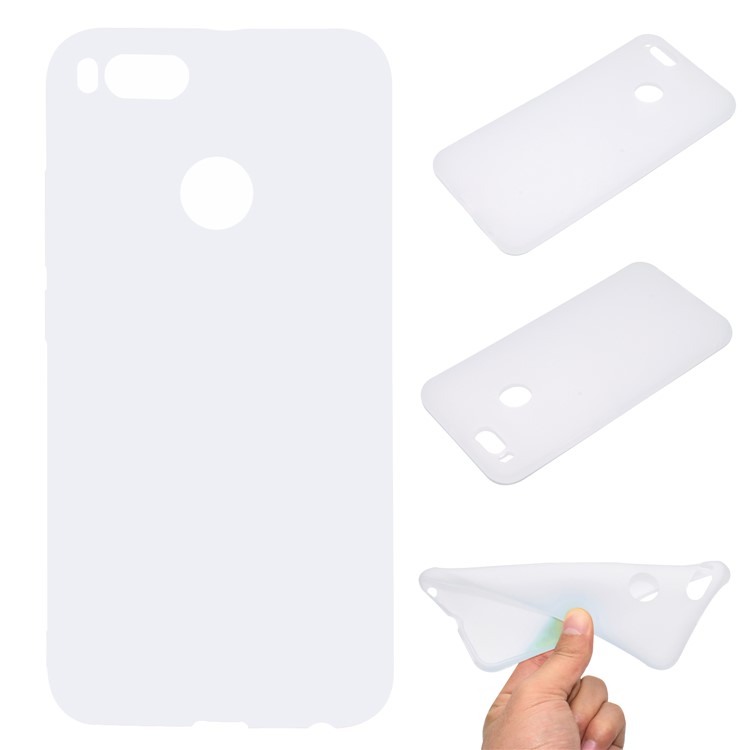 Soft Matte TPU Phone Casing for Xiaomi Mi A1 / 5X - White-1