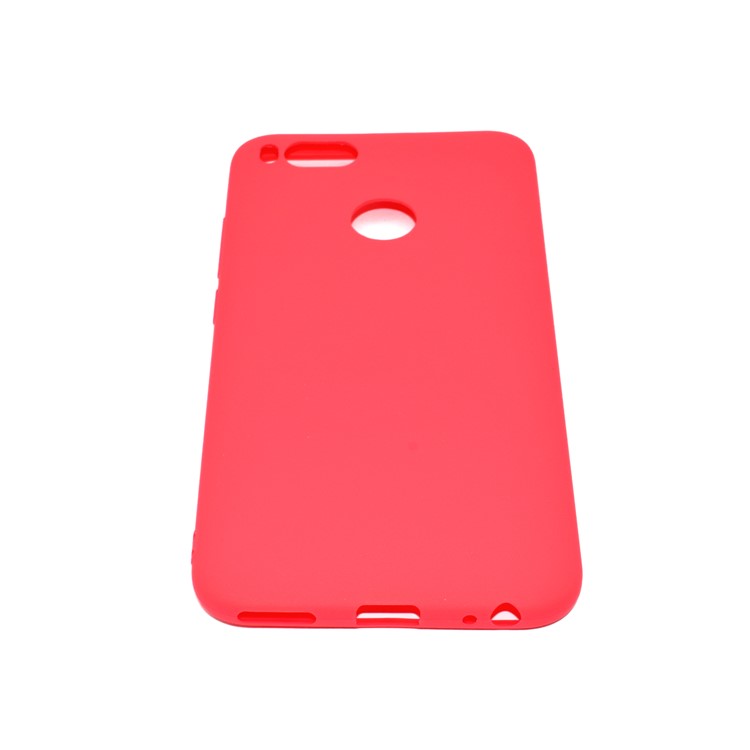 Soft Matte TPU Gel Phone Cover for Xiaomi Mi A1 / 5X - Red-5