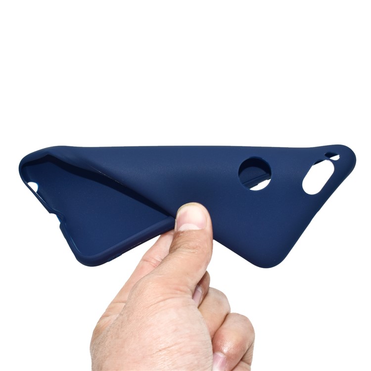 Soft Matte TPU Phone Casing Cover for Xiaomi Mi A1 / 5X - Dark Blue-6