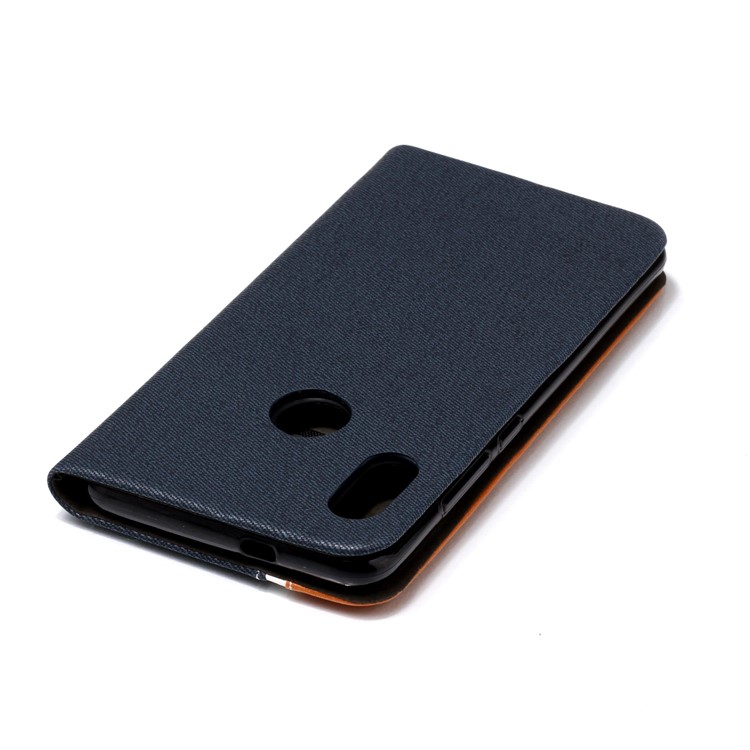 Two-color Leather Folio Case with Stand for Xiaomi Mi A2 / Mi 6X - Dark Blue-5