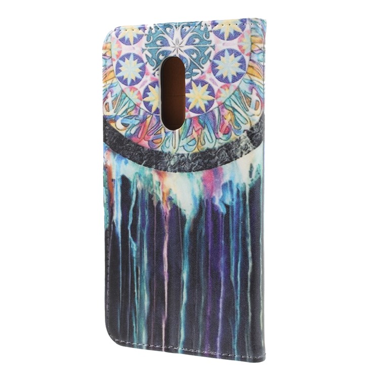 Pattern Printing Leather Wallet Shell Case for Xiaomi Redmi Note 5 (12MP Rear Camera) / Redmi 5 Plus (China) - Dream Catcher-2