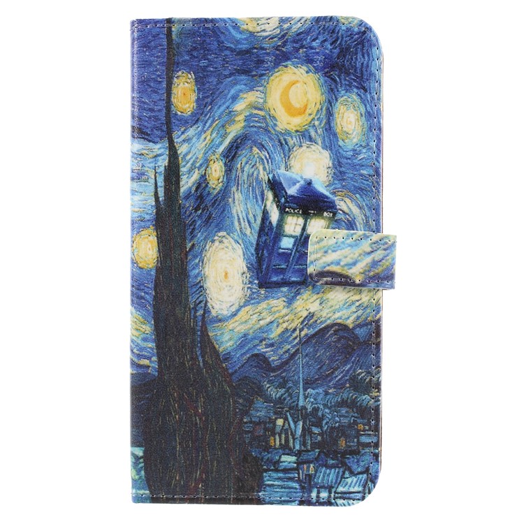 Pattern Printing PU Leather Wallet Case for Xiaomi Redmi Note 5 (12MP Rear Camera) / Redmi 5 Plus (China) - Oil Painting-1