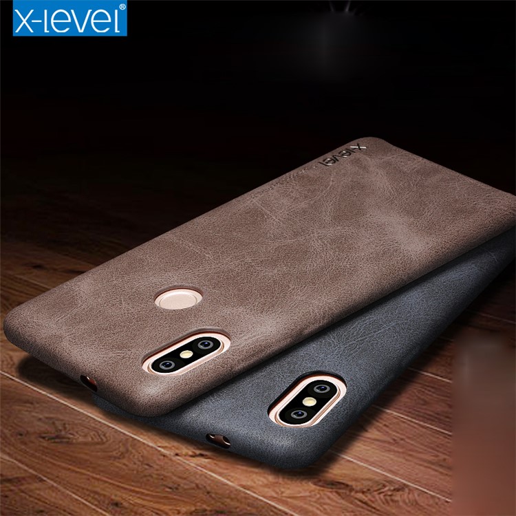 X-LEVEL Vintage Leather Coated PC Mobile Case for Xiaomi Redmi Note 5 (12MP Rear Camera) / Redmi 5 Plus (China) - Black-2