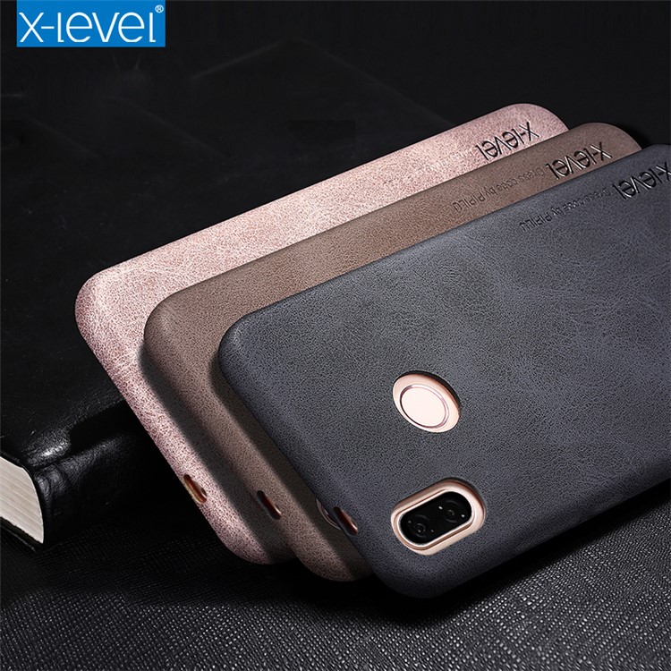 X-LEVEL Vintage Leather Coated PC Mobile Case for Xiaomi Redmi Note 5 (12MP Rear Camera) / Redmi 5 Plus (China) - Black-3
