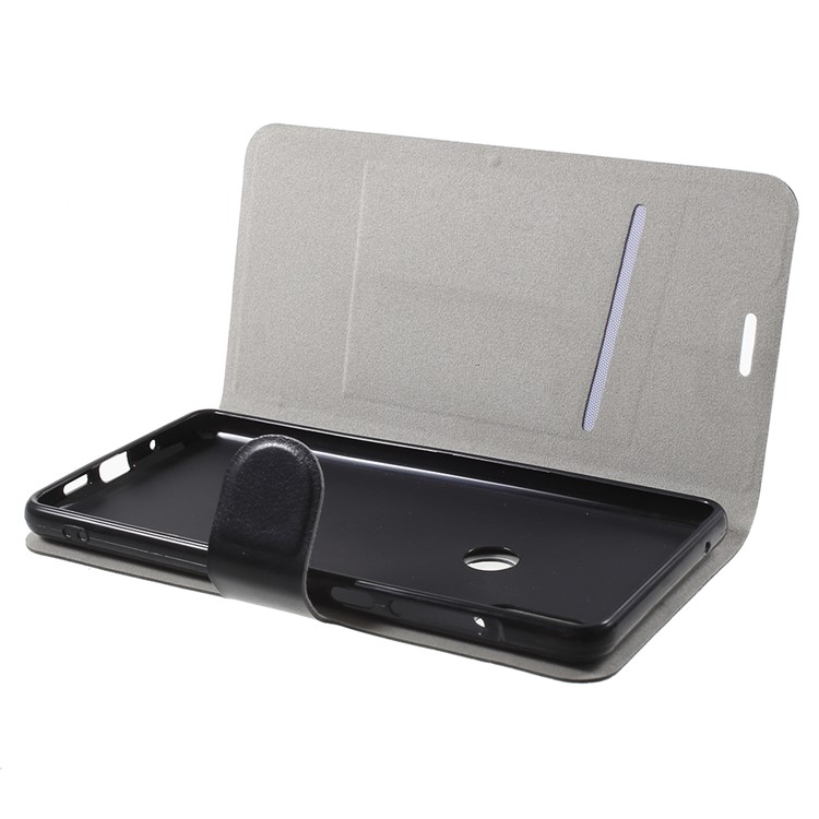 Crazy Horse Texture Card Holder Leather Case with Stand for Xiaomi Mi Mix 2s - Black-5