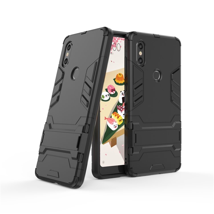 Cool Guard Plastic TPU Hybrid Case for Xiaomi Mi Mix 2s - Black-1