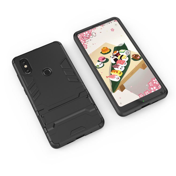 Cool Guard Plastic TPU Hybrid Case for Xiaomi Mi Mix 2s - Black-3