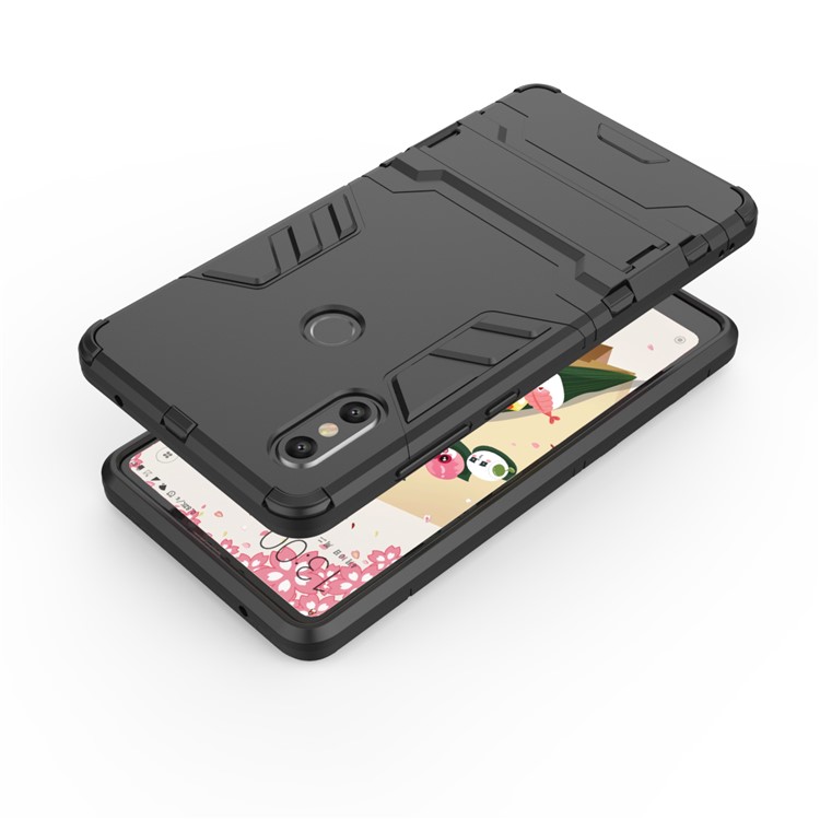 Cool Guard Plastic TPU Hybrid Case for Xiaomi Mi Mix 2s - Black-4