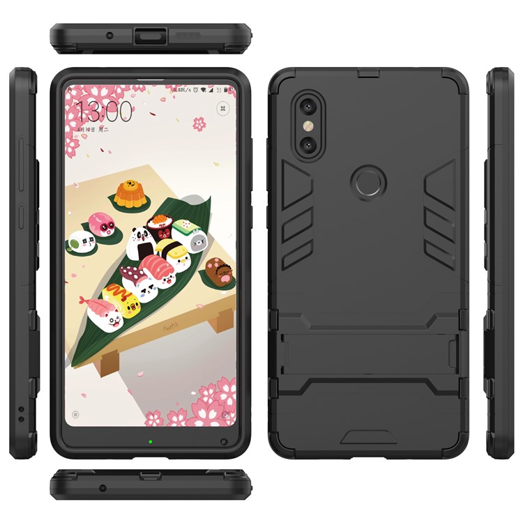 Cool Guard Plastic TPU Hybrid Case for Xiaomi Mi Mix 2s - Black-7