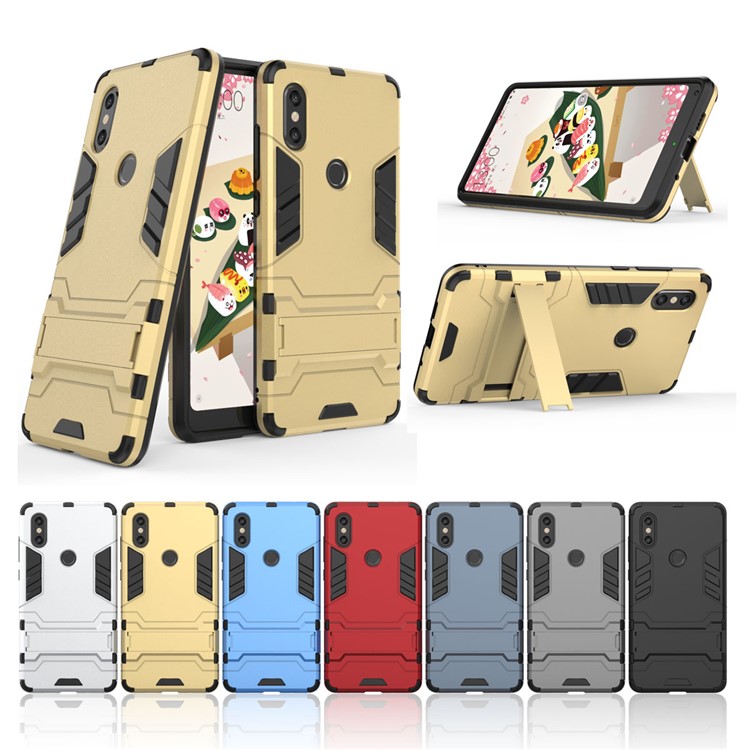 Cool Guard Plastic TPU Hybrid Case for Xiaomi Mi Mix 2s - Black-9