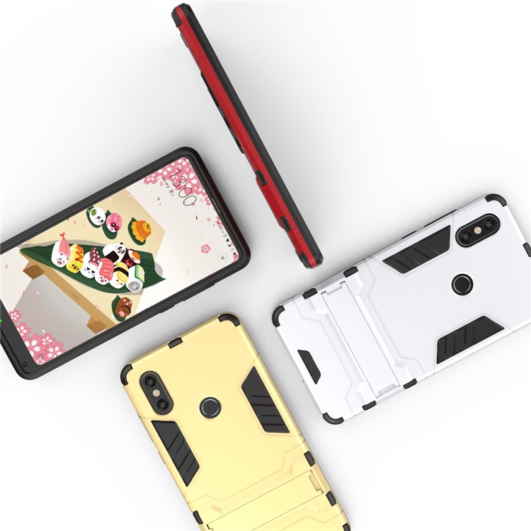 Cool Guard Plastic TPU Hybrid Cover for Xiaomi Mi Mix 2s - Silver-4