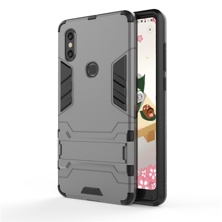 Cool Guard Plastic TPU Hybrid Shell for Xiaomi Mi Mix 2s - Grey-2