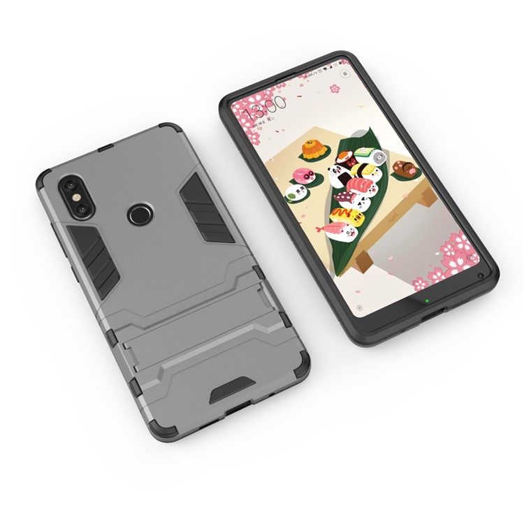 Cool Guard Plastic TPU Hybrid Shell for Xiaomi Mi Mix 2s - Grey-3