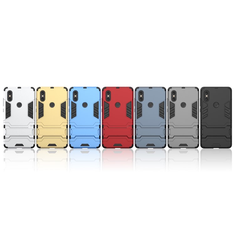 Cool Guard Plastic TPU Hybrid Phone Case for Xiaomi Mi Mix 2s - Red-4