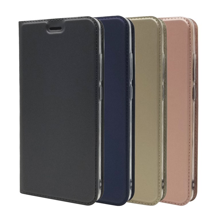 Magnetic Adsorption Leather Card Holder Case for Xiaomi Mi A2 / Mi 6X - Black-10