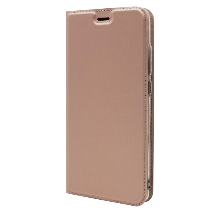 Cubierta Del Soporte de Tarjeta de Cuero de Adsorción Magnética Para Xiaomi Mi A2 / Mi 6x - Oro Rosa-8