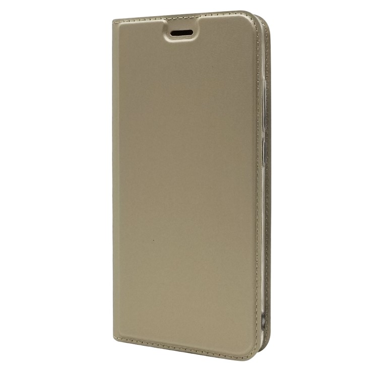 Magnetic Adsorption Leather Folio Case with Card Slot for Xiaomi Mi A2 / Mi 6X - Gold-7
