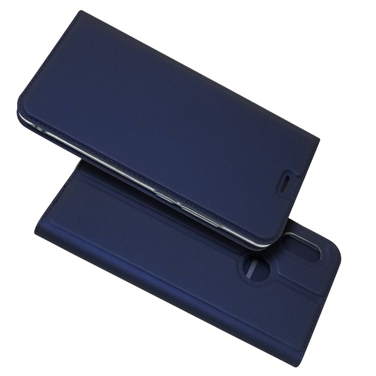 Custodia Per Cellulare In Pelle Ad Assorbimento Magnetico Per Xiaomi Mi A2 / Mi 6X - Blu Scuro-2