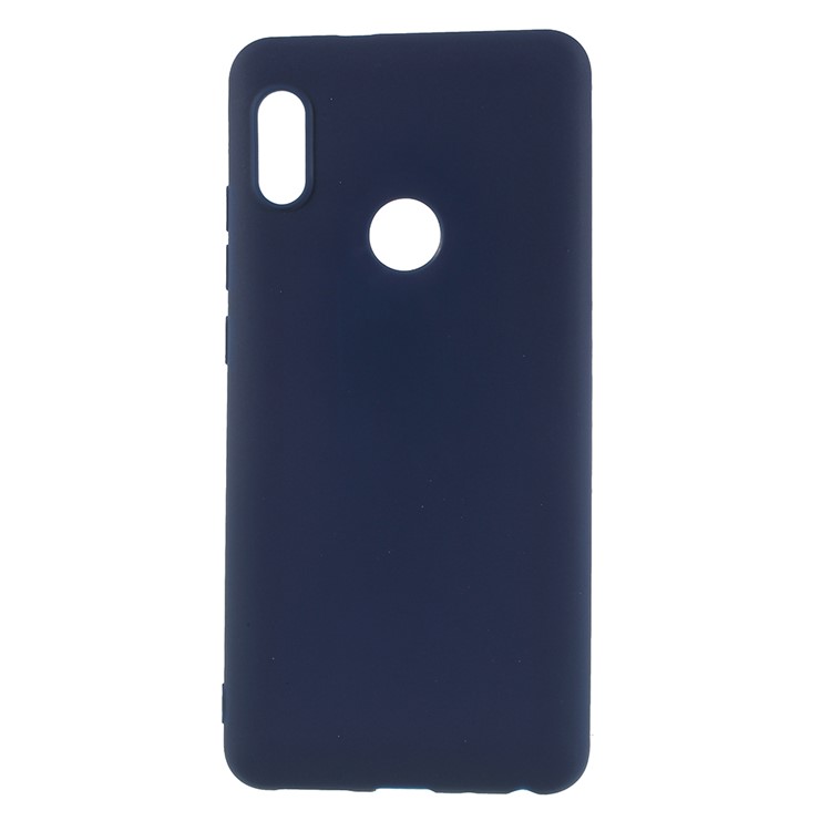 Matte Anti-scratch TPU Cell Phone Case for Xiaomi Redmi Note 5 Pro (Dual Camera) / Redmi Note 5 (China) - Dark Blue-1