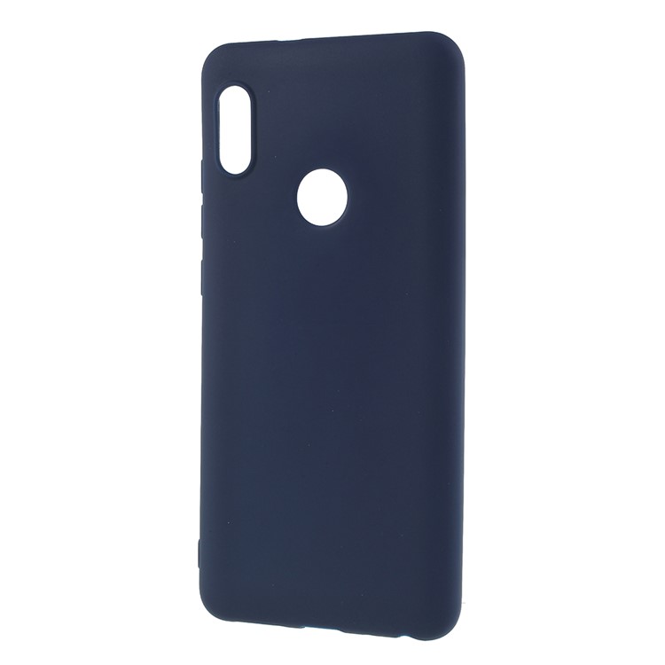 Matte Anti-scratch TPU Cell Phone Case for Xiaomi Redmi Note 5 Pro (Dual Camera) / Redmi Note 5 (China) - Dark Blue-2