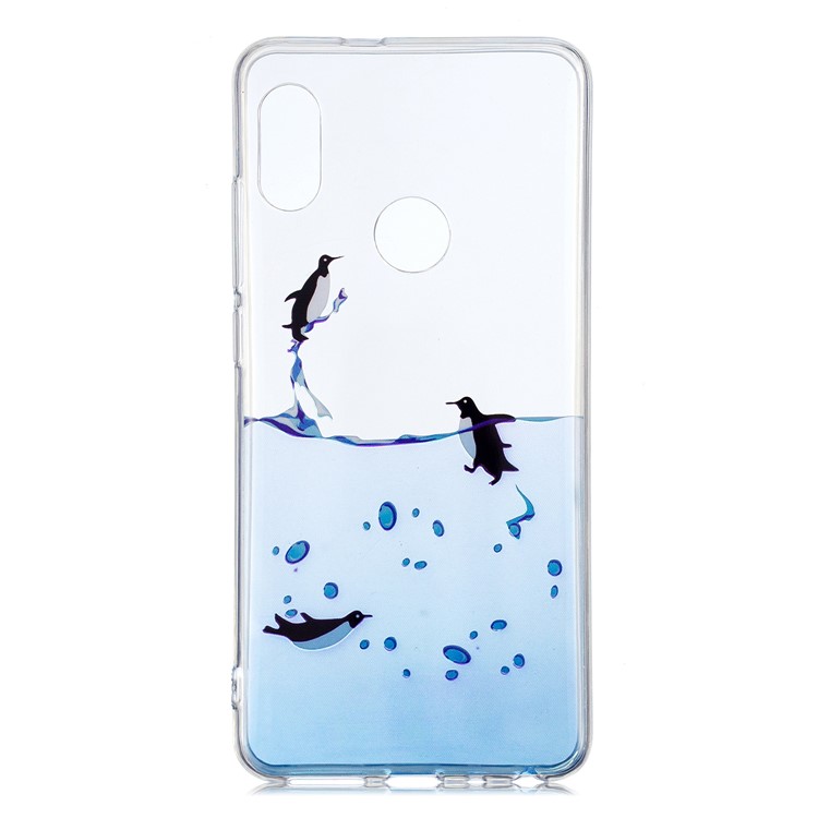 Pattern Printing IMD TPU Case for Xiaomi Redmi Note 5 Pro (Dual Camera) / Redmi Note 5 (China) - Lovely Penguin-1