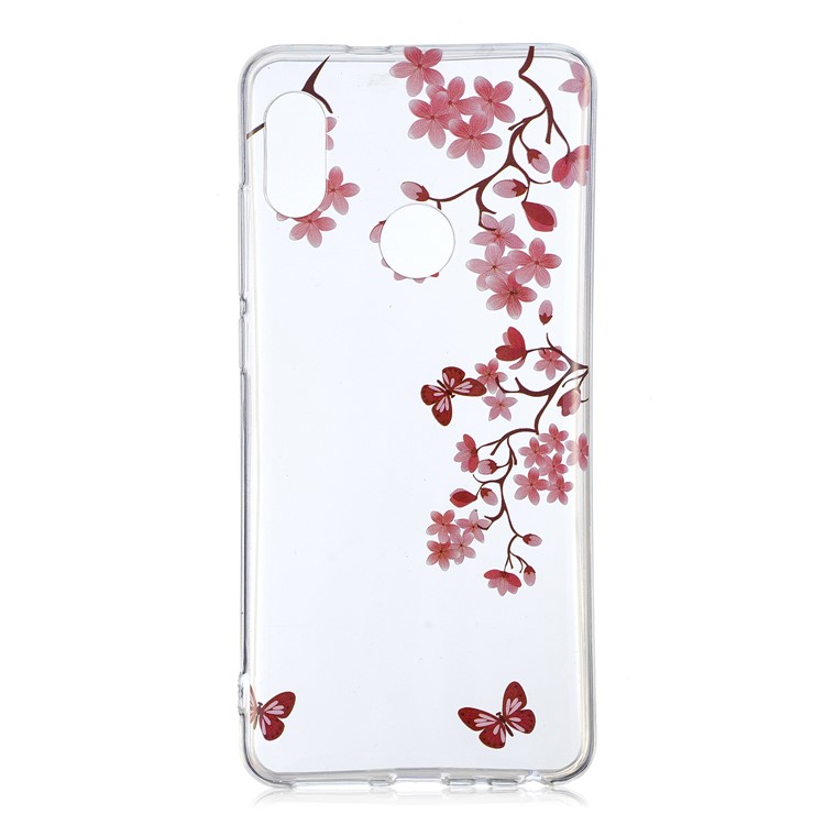 Pattern Printing IMD TPU Cover for Xiaomi Redmi Note 5 Pro (Dual Camera) / Redmi Note 5 (China) - Flowers Pattern-1